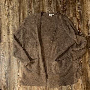 Madewell cozy sweater brown tan XS
